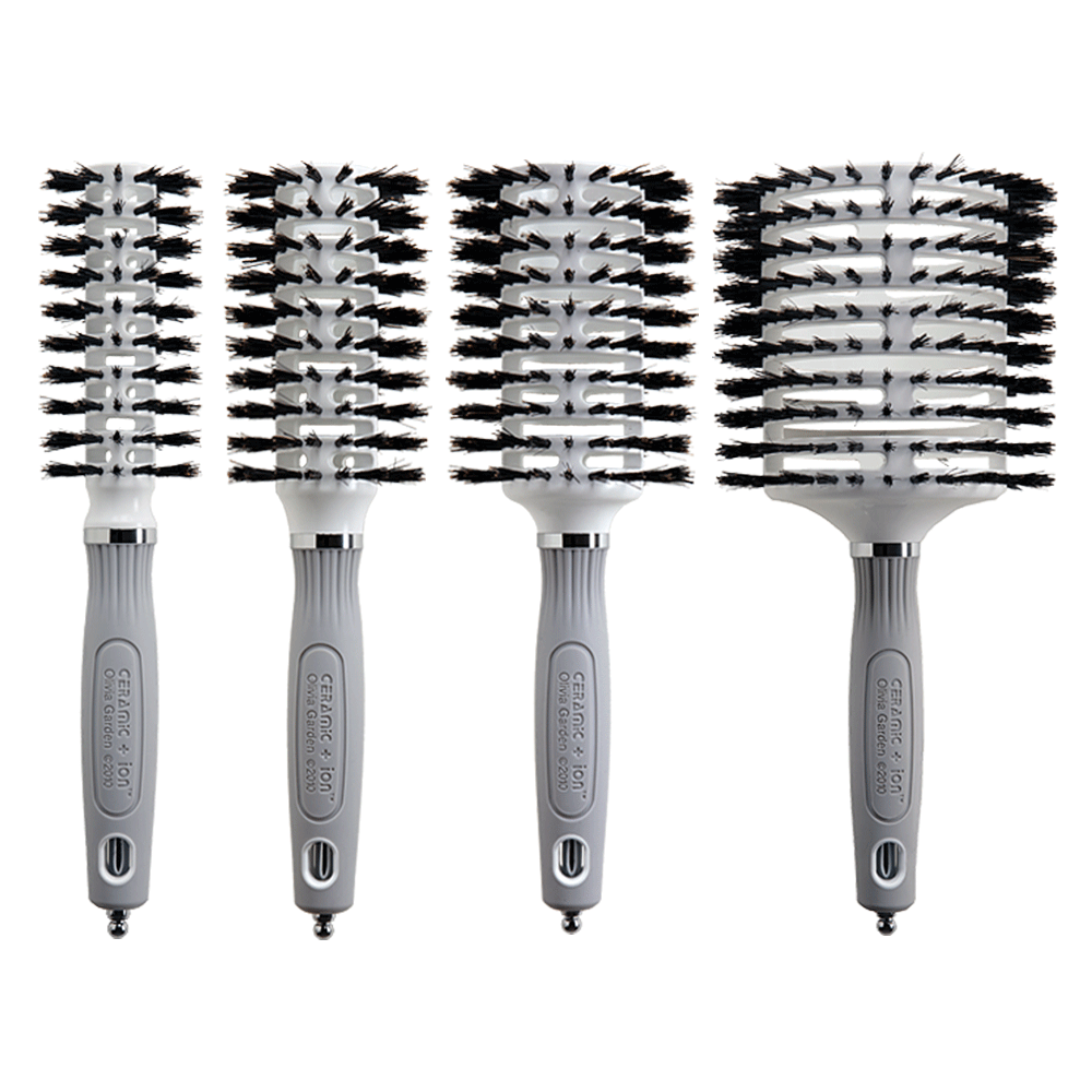 Olivia Garden Ceramic + Ion Turbo Vent 100% Boar Brush Collection (TVB