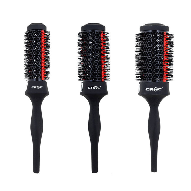 Croc Black Silicone Thermal Brush 33mm