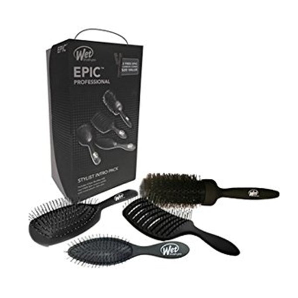 Wet Brush Pro EPIC Stylist Kit (4 Brushes + 2 Free Combs)