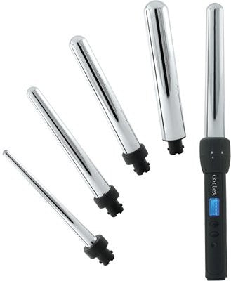 Cortex Professional 4 in 1 Titanium Clipless Curling Iron Set