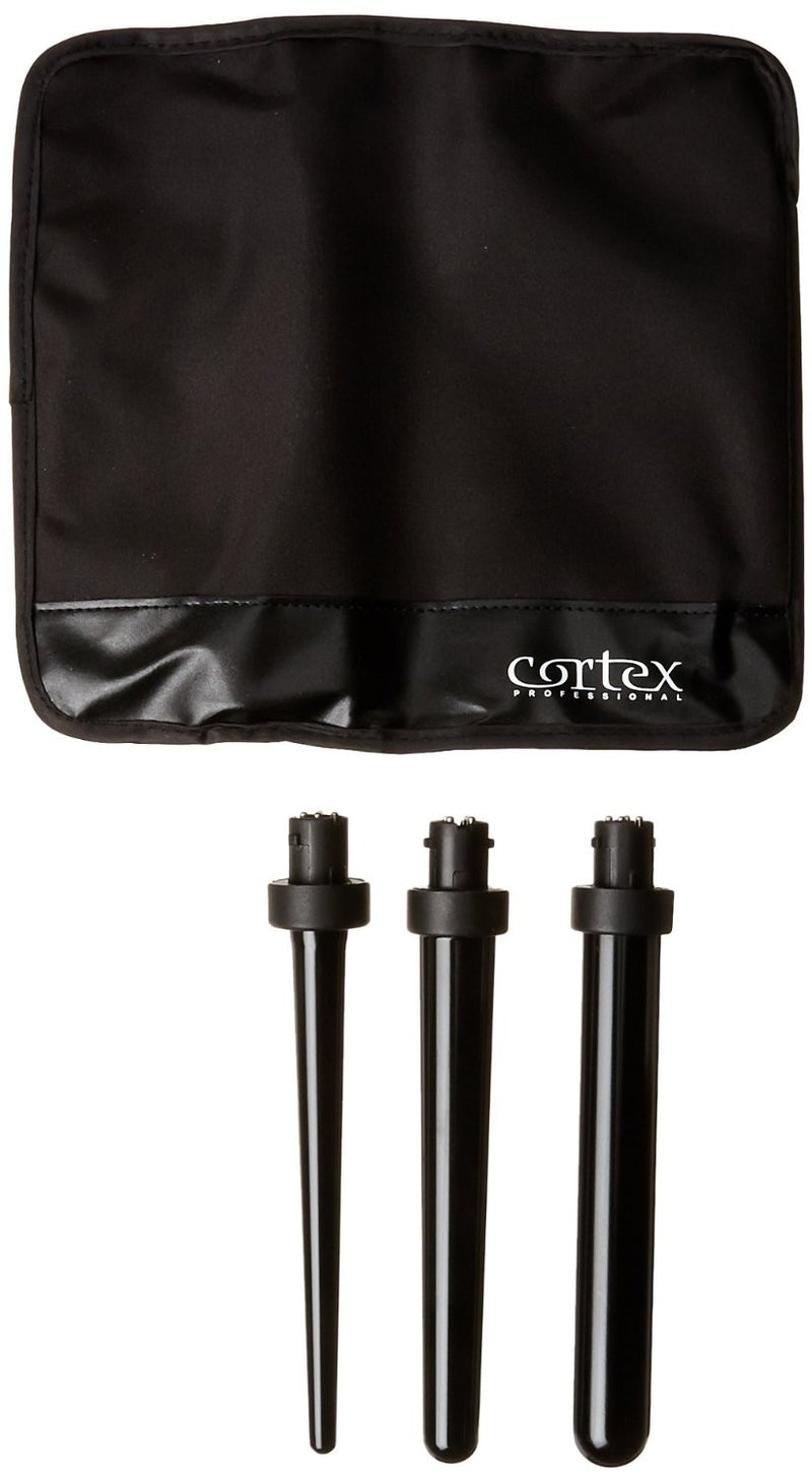 Cortex Professional 4 in 1 Ceramic Clipless Curling Iron Set