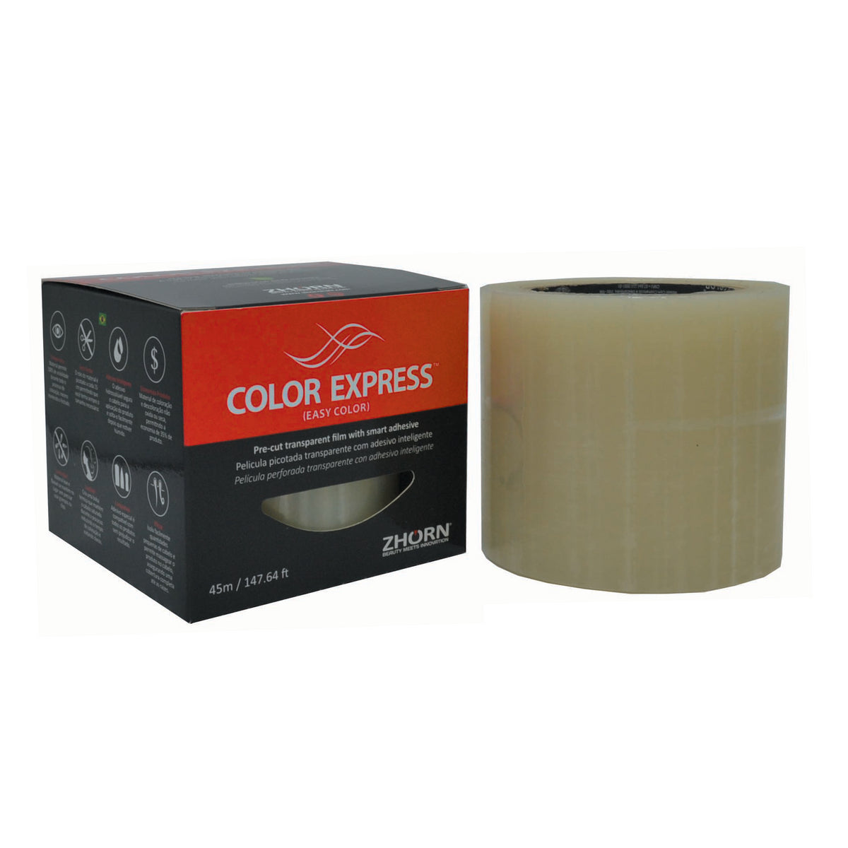 ZHORN Color Express Transparent Adhesive Film for Professional Hair Co