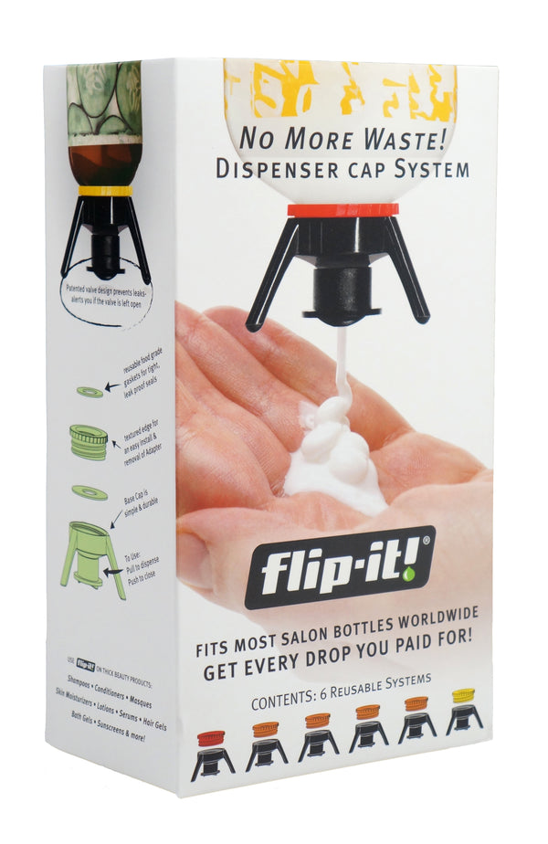 Flip-It! Bottle Emptying Deluxe Beauty Cap Kit