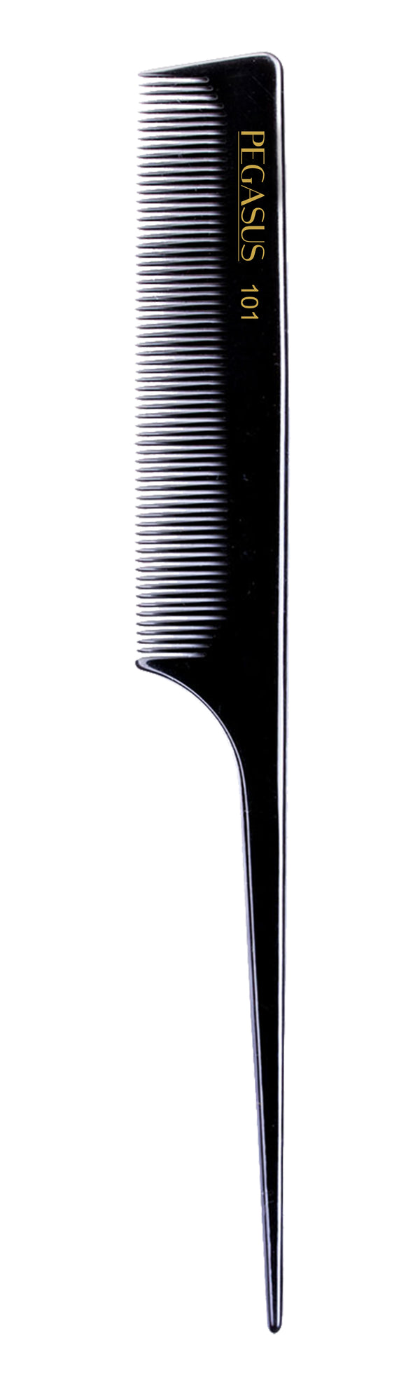 Pegasus Hard Rubber Comb 101 - 8" Rat Tail with Fine Teeth