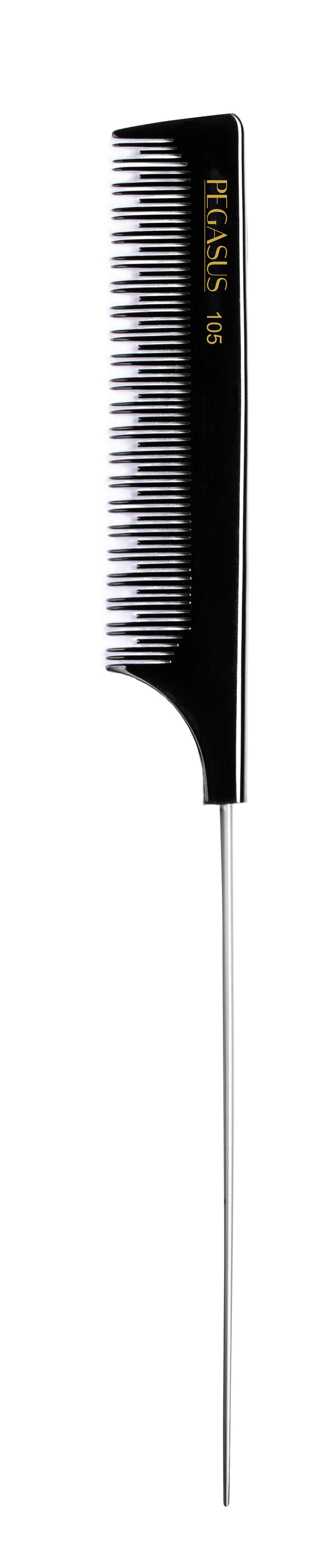 Pegasus Hard Rubber Comb (105) 9.75" Pin Tail Comb