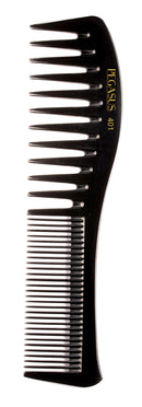 Pegasus Hard Rubber Comb (401) 7.5" Detangling/Dressing Comb