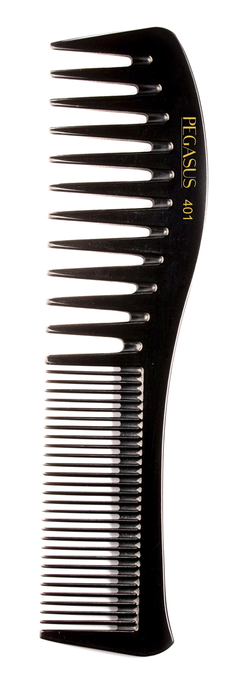 Pegasus Hard Rubber Comb (401) 7.5" Detangling/Dressing Comb