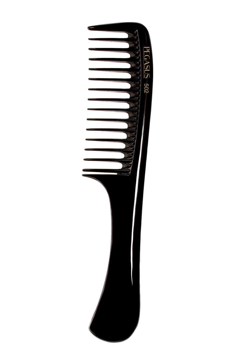 Pegasus Hard Rubber Comb (502) 9" Detangling Comb with Wide Teeth