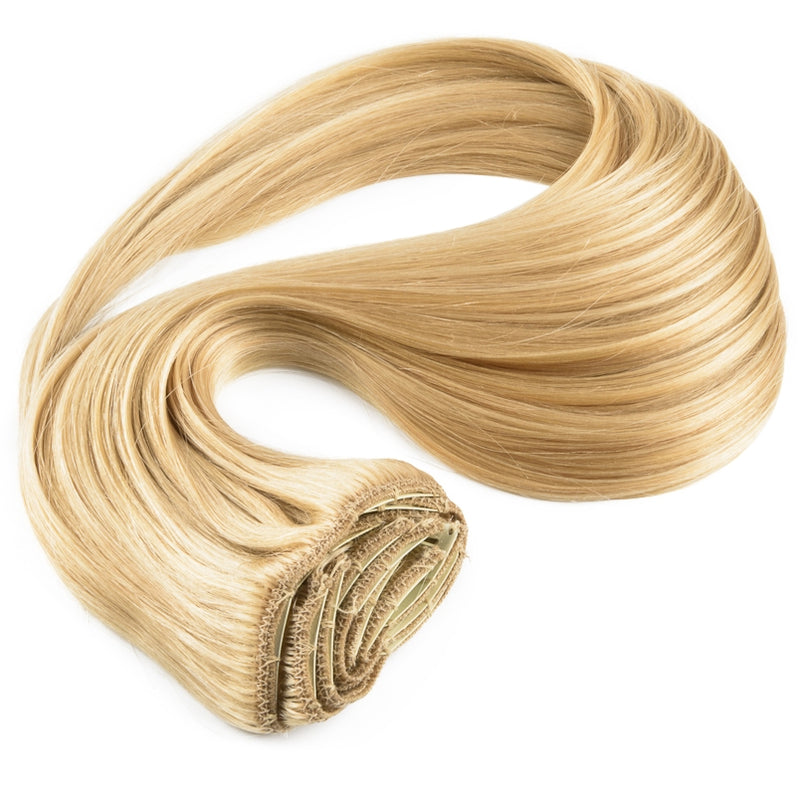 Suprema 100% Real Human Remy Hair Clip On Extensions 7pc Set - Blonde [24]