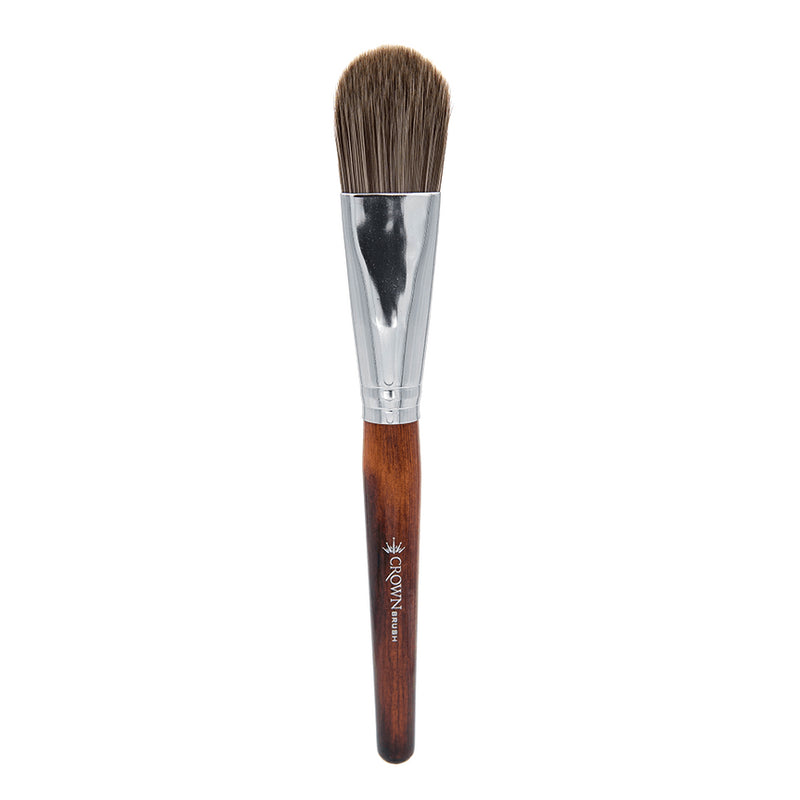 Crown Italian Badger Brush Series - Deluxe Oval Foundation Brush (IB123)