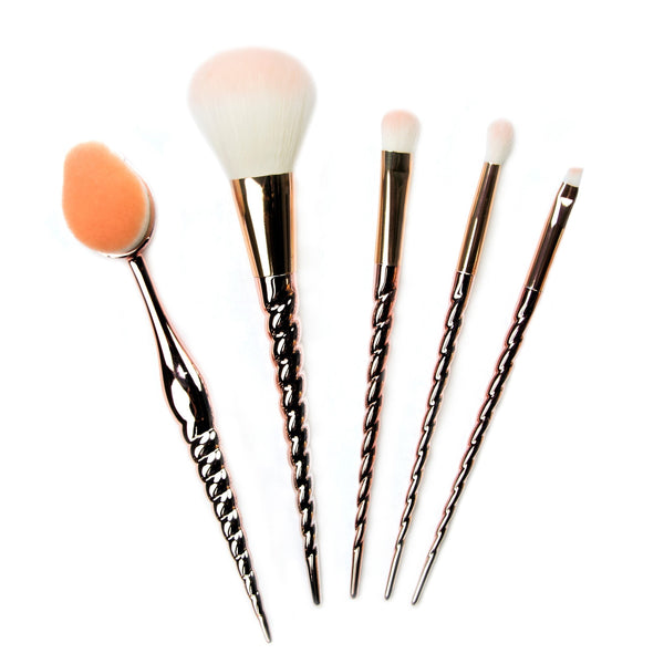 Crown 5pc Enchanted Rose Full Face Brush Set (Set ER1)