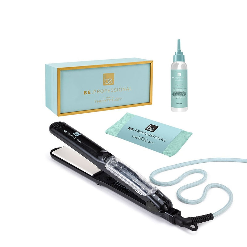 Be. Professional Thermolon Argan Infusion Steam Flat Iron 1.25"