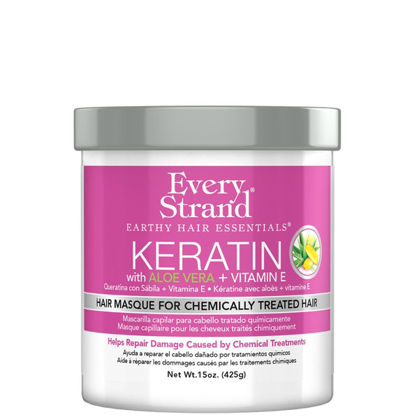 Every Strand Keratin + Aloe Vera & Vitamin E Masque for Chemically Treated Hair (425g/15oz)