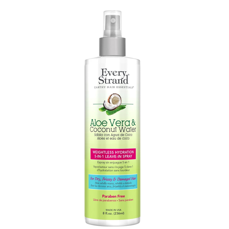 Every Strand Aloe Vera + Coconut Water Weightless Hydration 5-in-1 Leave-In Spray (236ml/8oz)