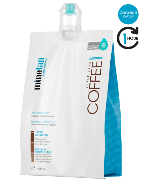 MineTan Coffee Coconut Water Pro Spray Mist (1L/33.8oz)