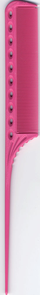 YS Park 111 Super Tinted Thick Rat Tail Comb - Pink