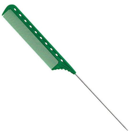YS Park 112 Super Stainless Steel Thin Pin Tint Comb - Green