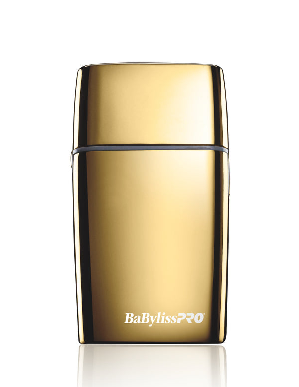 BaBylissPRO Foil FX02 Gold Metal Double Foil Cordless Shaver