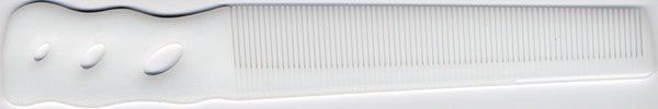 YS Park 201 6.5" Barber Comb - White