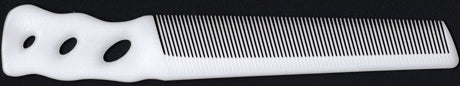 YS Park 205 6.5" Barber Comb - White