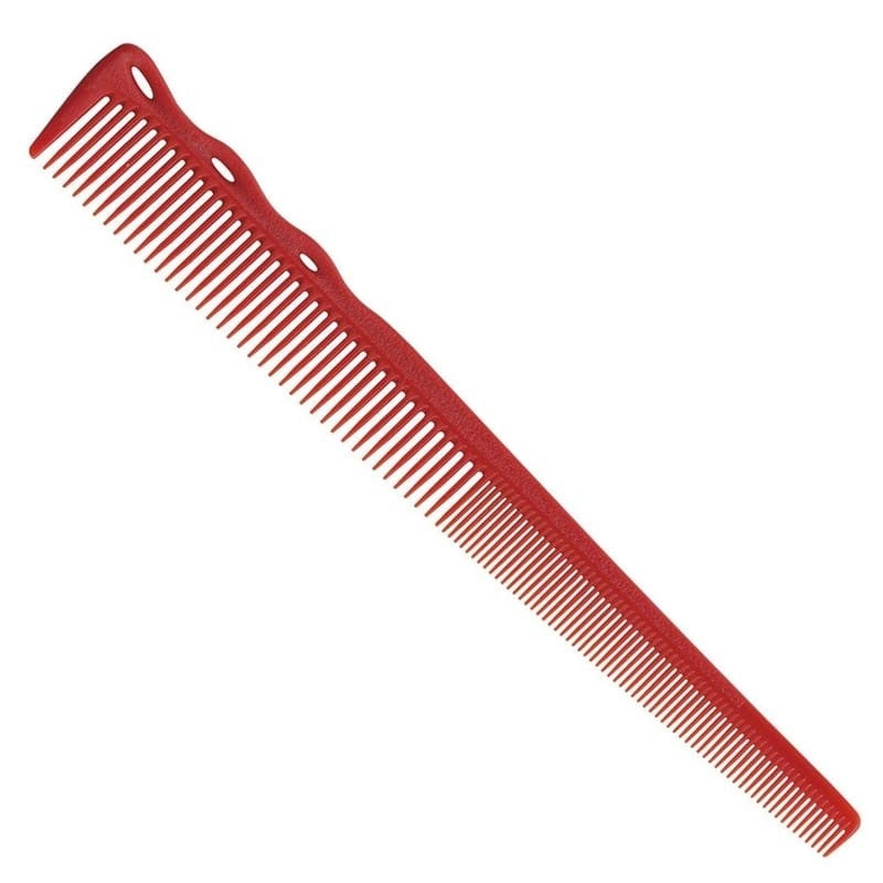 YS Park 254 Short Hair Design Flex Shape Memory Comb - Red