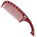 YS Park 605 Shampoo & Tint 8.5" Comb w/ Curved Handle