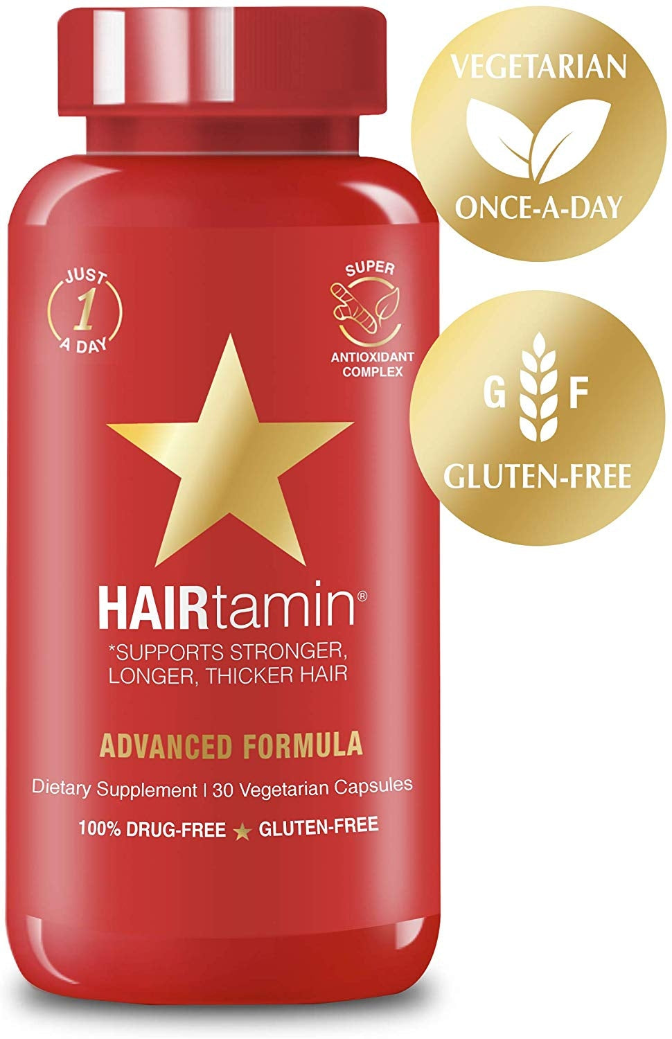 HAIRtamin Advanced Formula Hair Growth Supplement