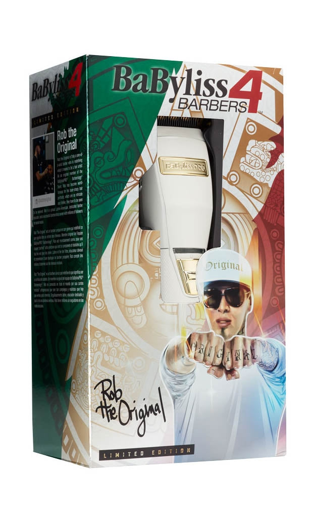 Babyliss PRO WhiteFX Cordless Clipper - Limited Edition Rob The Original Influencer Collection (FX870W)
