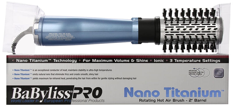 BaByliss PRO Nano Titanium Rotating Hairbrush