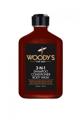 Woody's 3-N-1 Shampoo, Conditioner & Body Wash for Men