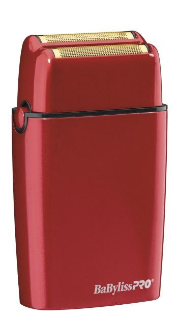 BaByliss PRO FXFS2R Cordless Metal Double Foil Shaver - Red