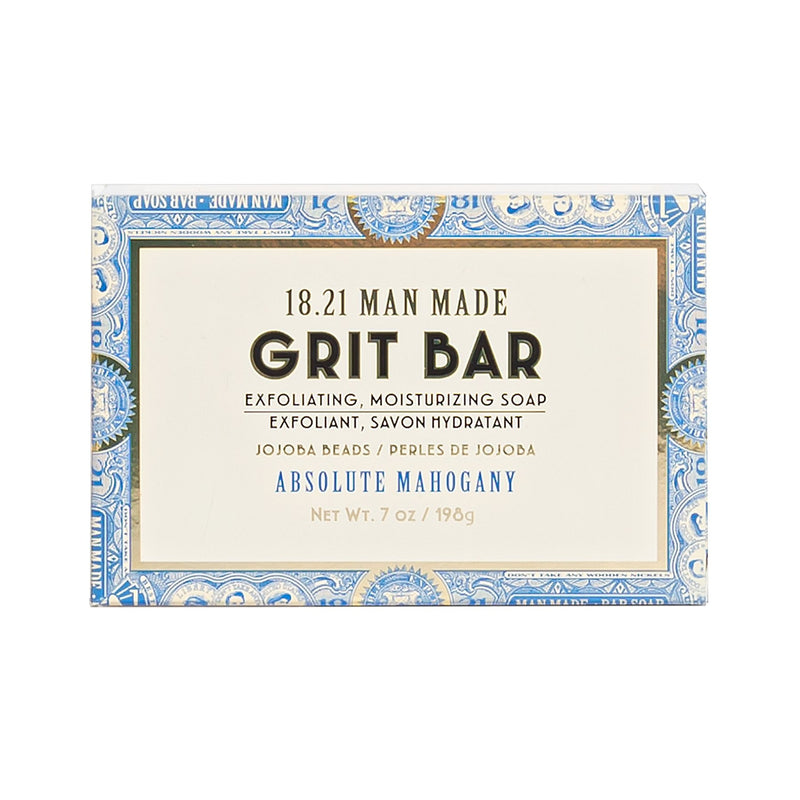 18.21 Man Made Grit Bar Soap Absolute Mahogany 7 oz