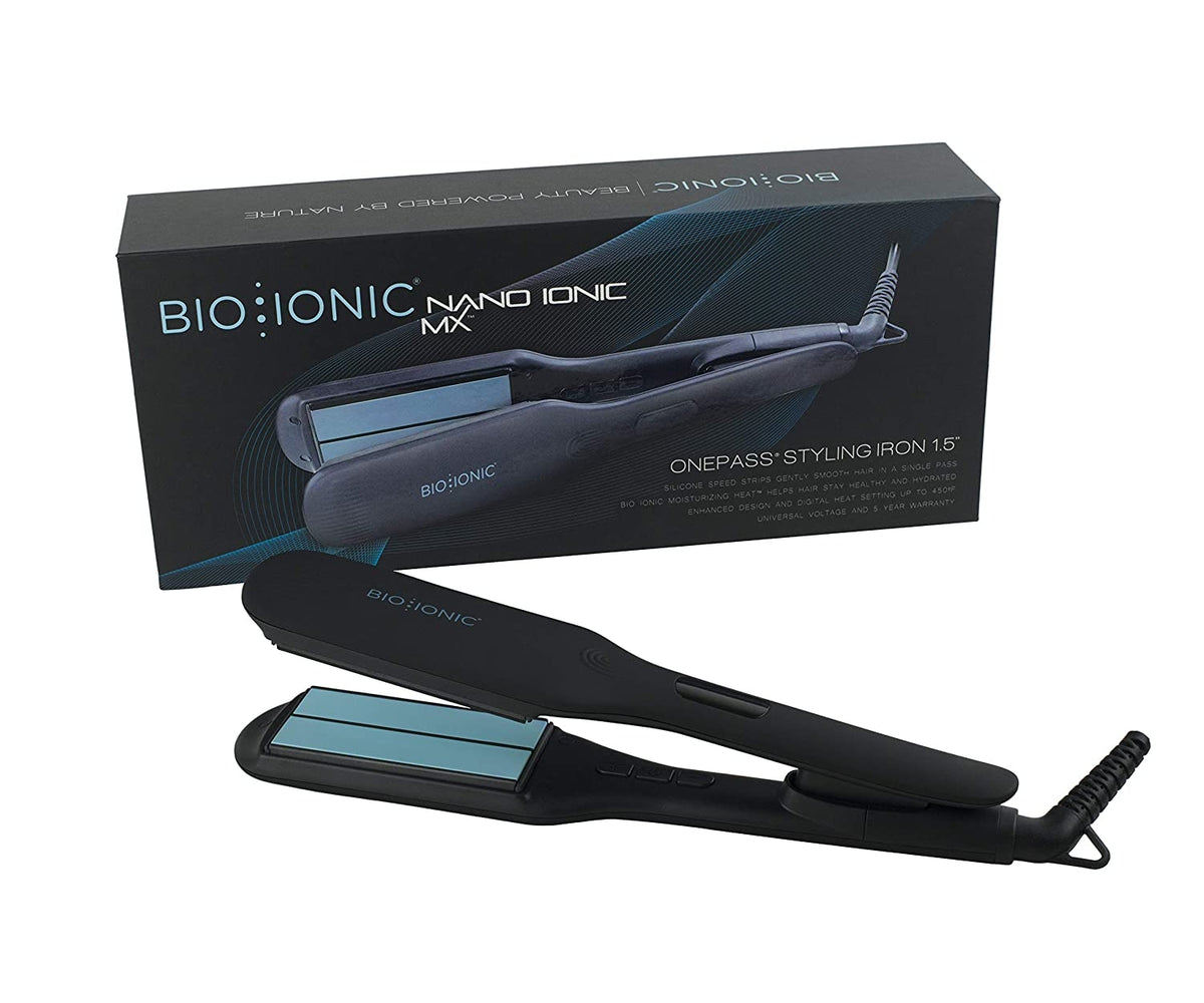 Bio Ionic Nano Ionic MX OnePass Pro Styling Flat Iron 1.5