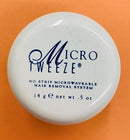 Micro Tweeze no-strip microwaveable hair removal system jar, round white container