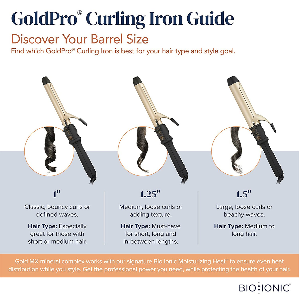 Bio deals ionic Gold Pro 1.5 Curling Iron