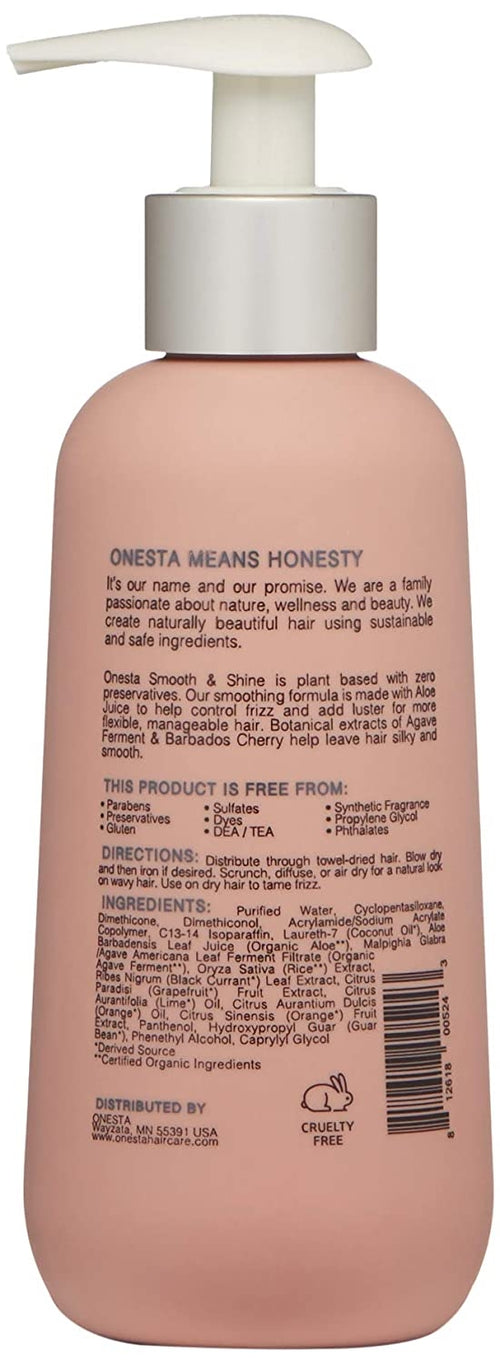 Onesta Smooth Shine Blow Dry Cream 236ml 8oz