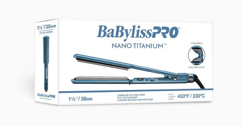 BaByliss PRO Nano Titanium Crimping Texture Iron