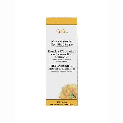 Gigi Natural Muslin Wax Strips - Small  (100ct)