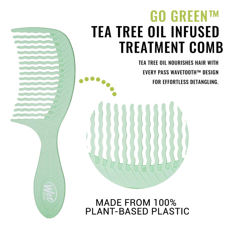 Wet Brush PRO Go Green Oil Infused Treatment Wide-Tooth Detangling Comb