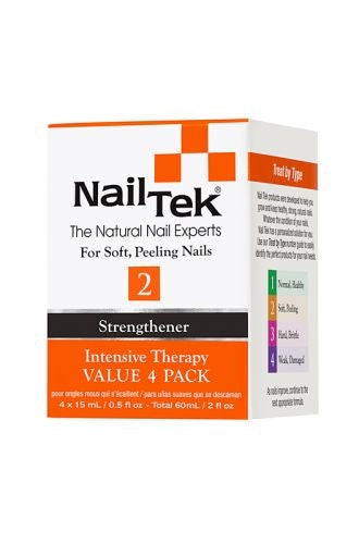 Nail Tek Intensive Therapy 2 Pro Pack - Value 4 Pack (15ml/0.5oz)