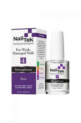 Nail Tek Xtra 4 Nail Strengthener For Weak, Damaged Nails (15ml/0.5oz)