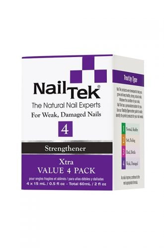 Nail Tek Xtra 4 Value 4 Pack (15ml/0.5oz)