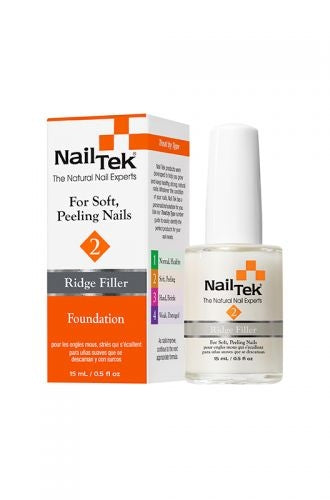 Nail Tek Foundation 2 Ridge Filler For Soft, Peeling Nails (15ml/0.5oz)