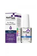 NailTek Hydrate moisturizing nail strengthener, box and clear bottle, 15 ml