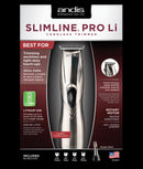 Andis Slimline Pro Li T-Blade Cordless Trimmer - Chrome (32400)