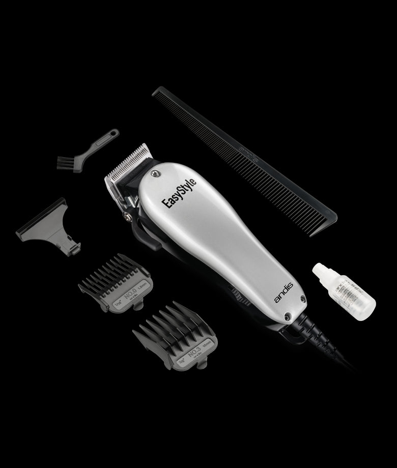 Andis EasyStyle Silver Adjustable Blade Clipper - 7 pc Kit (18395)
