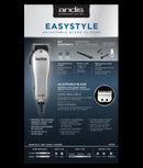 Andis EasyStyle Silver Adjustable Blade Clipper - 7 pc Kit (18395)
