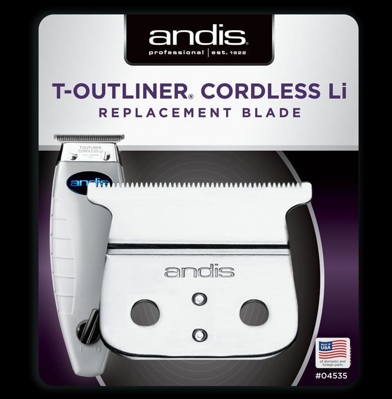 Andis Cordless T-Outliner Carbon-Steel Li T-Blade (04535)