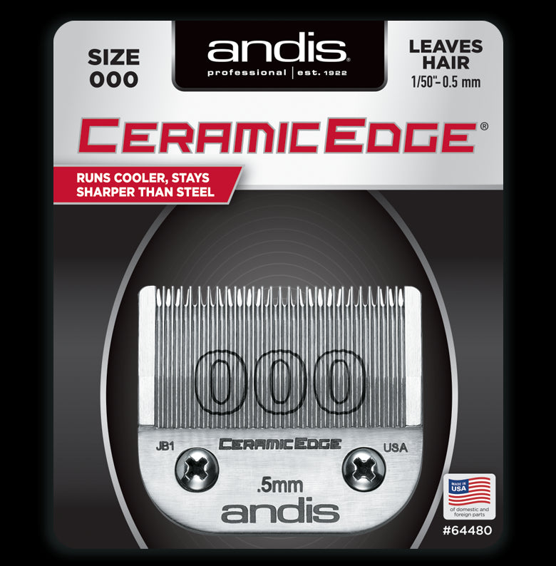 Andis Ceramic Edge Close Cutting Detachable Blade - Size 000 (64480)