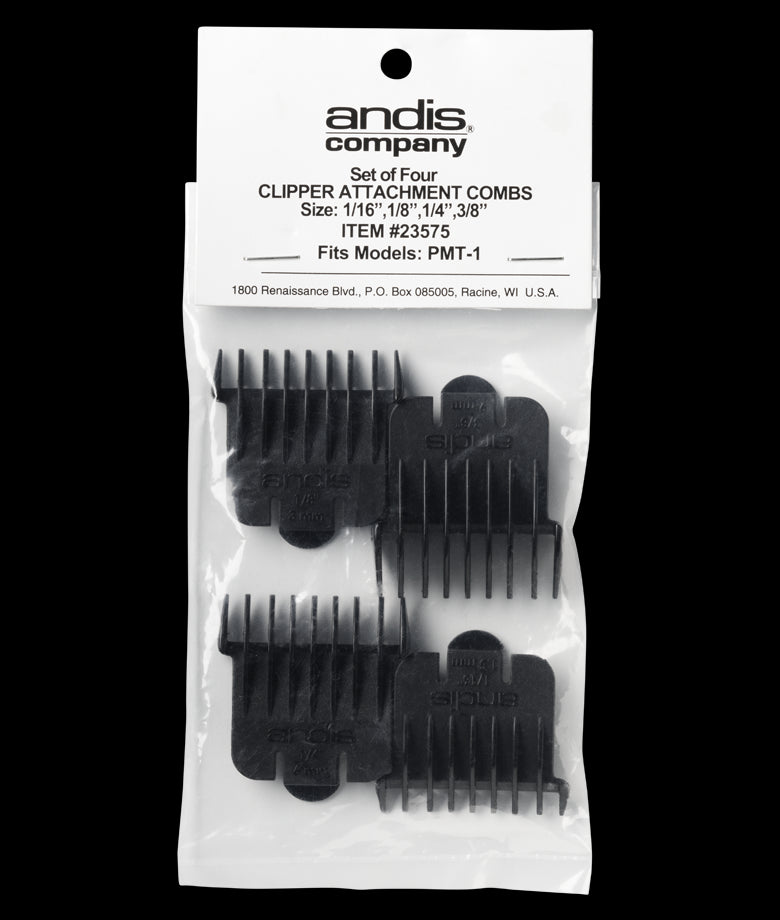 Andis Snap-On Blade Attachment Combs 4 Piece Set (23575)